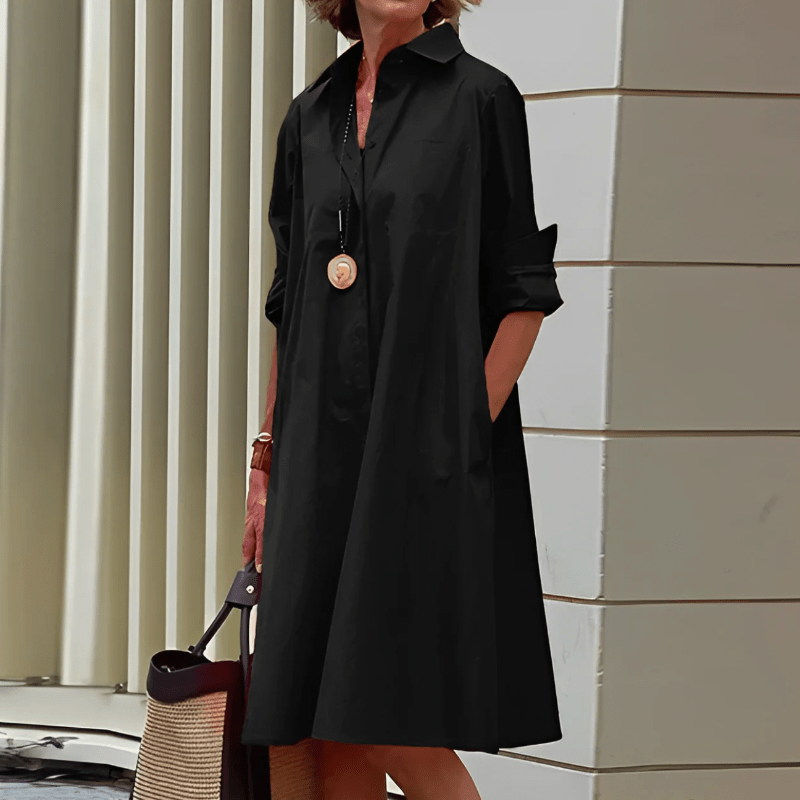 Lisbeth | Mühelos bequemes Damen-Midikleid - Sopheria