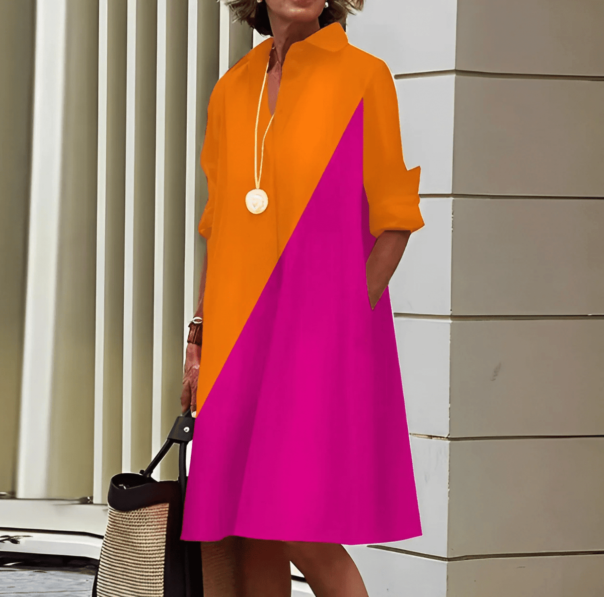 Lisbeth | Mühelos bequemes Damen-Midikleid - Sopheria
