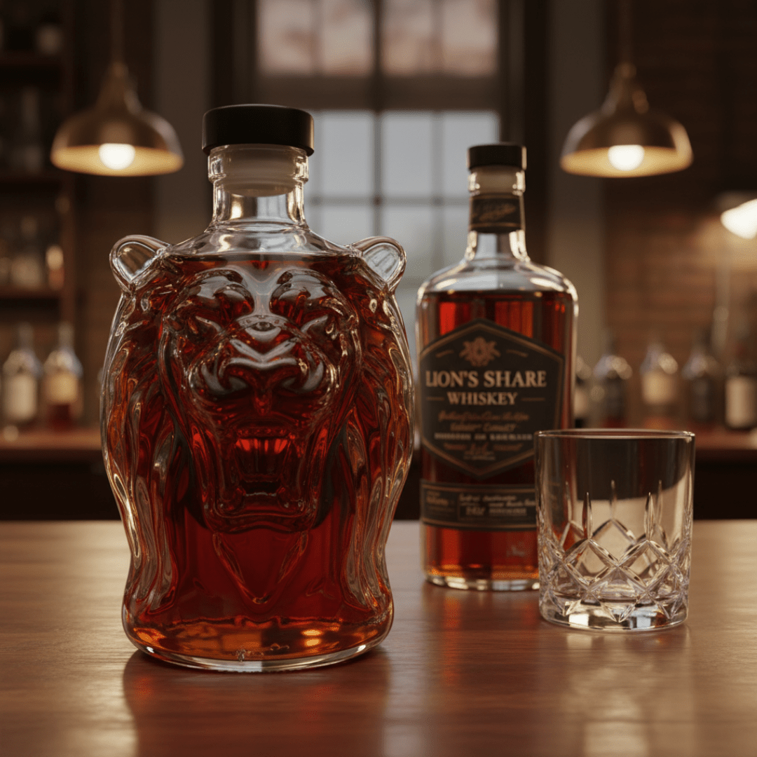 LöwenLiquor™ / Lions Roar Whiskey Fles - Sopheria