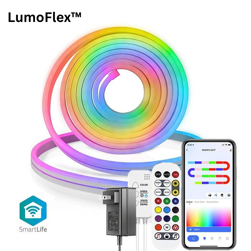LumoFlex™ Premium | Neon-LED-Streifen – Exklusive Lichtakzente für deinen Raum - Sopheria