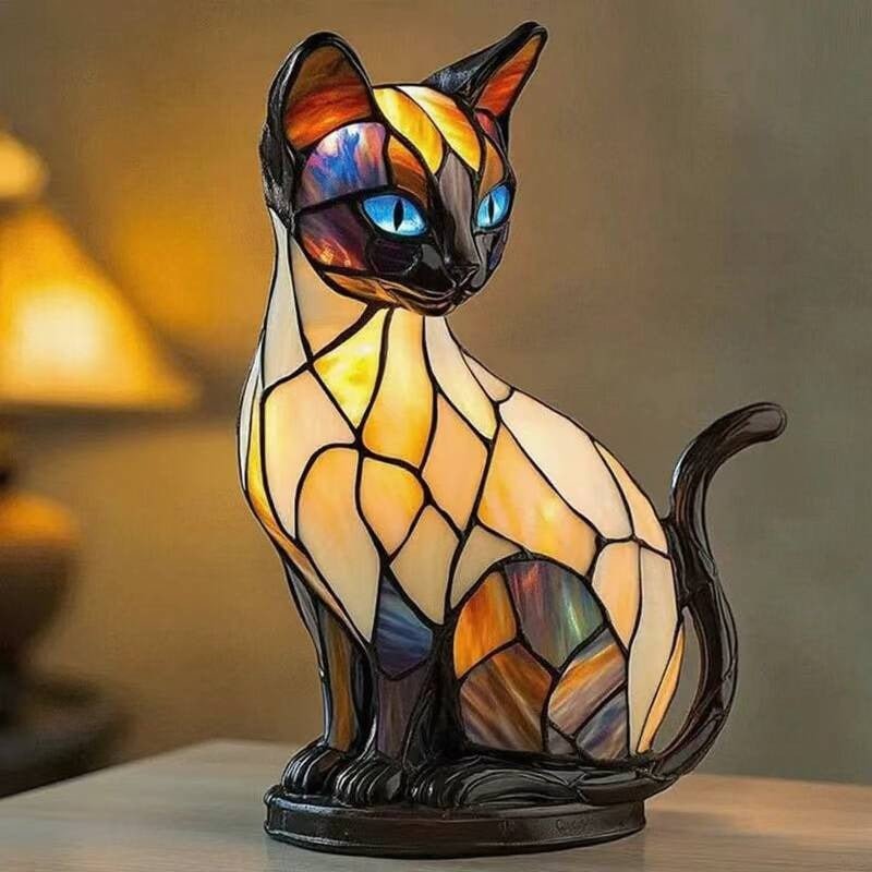 Luna Leuchtkatze – handgefertigte Lampe, die Herzen erstrahlen lässt - Sopheria