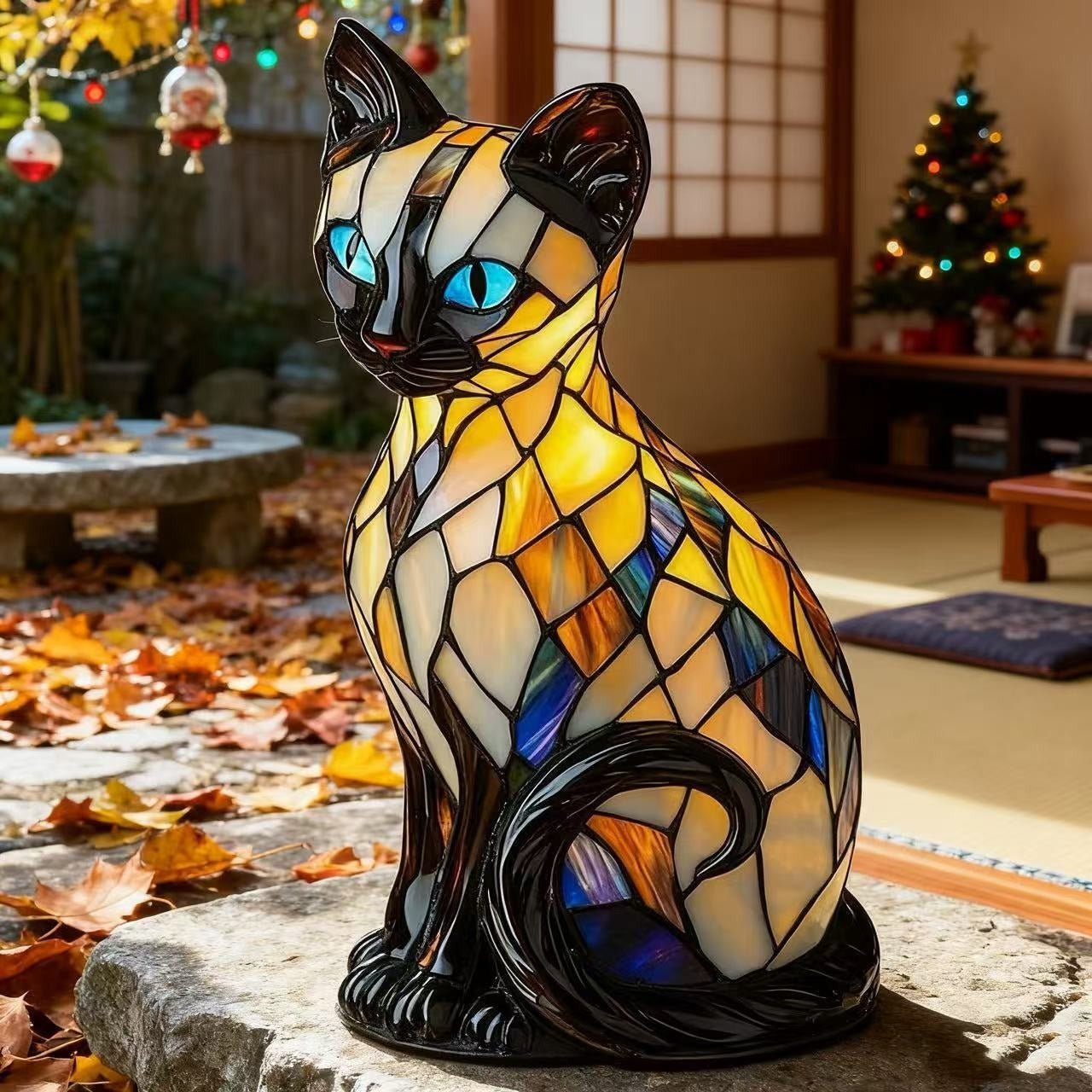Luna Leuchtkatze – handgefertigte Lampe, die Herzen erstrahlen lässt - Sopheria