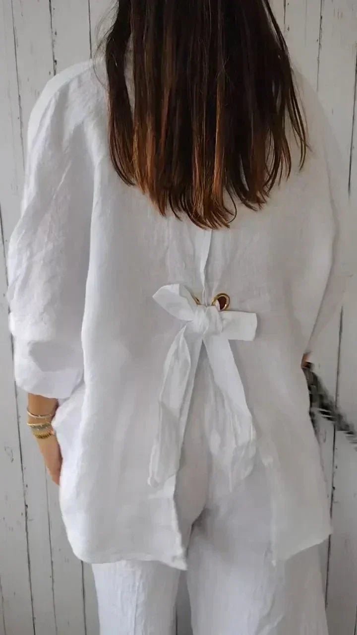 Madison – Zeitlos elegante Bluse mit Knopfleiste - Sopheria