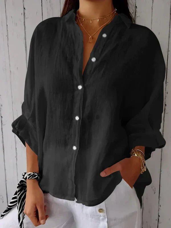 Madison – Zeitlos elegante Bluse mit Knopfleiste - Sopheria