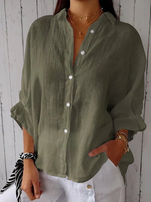 Madison – Zeitlos elegante Bluse mit Knopfleiste - Sopheria