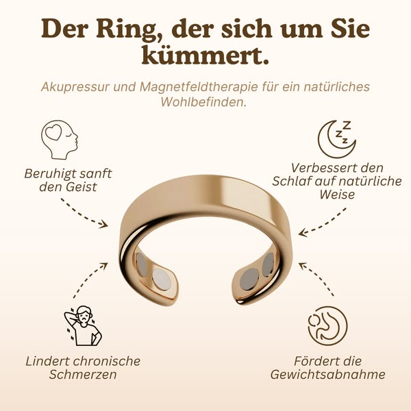 Magnera - Magnetfeld & Akupressur Ring für Entspannung & Schlaf - Sopheria