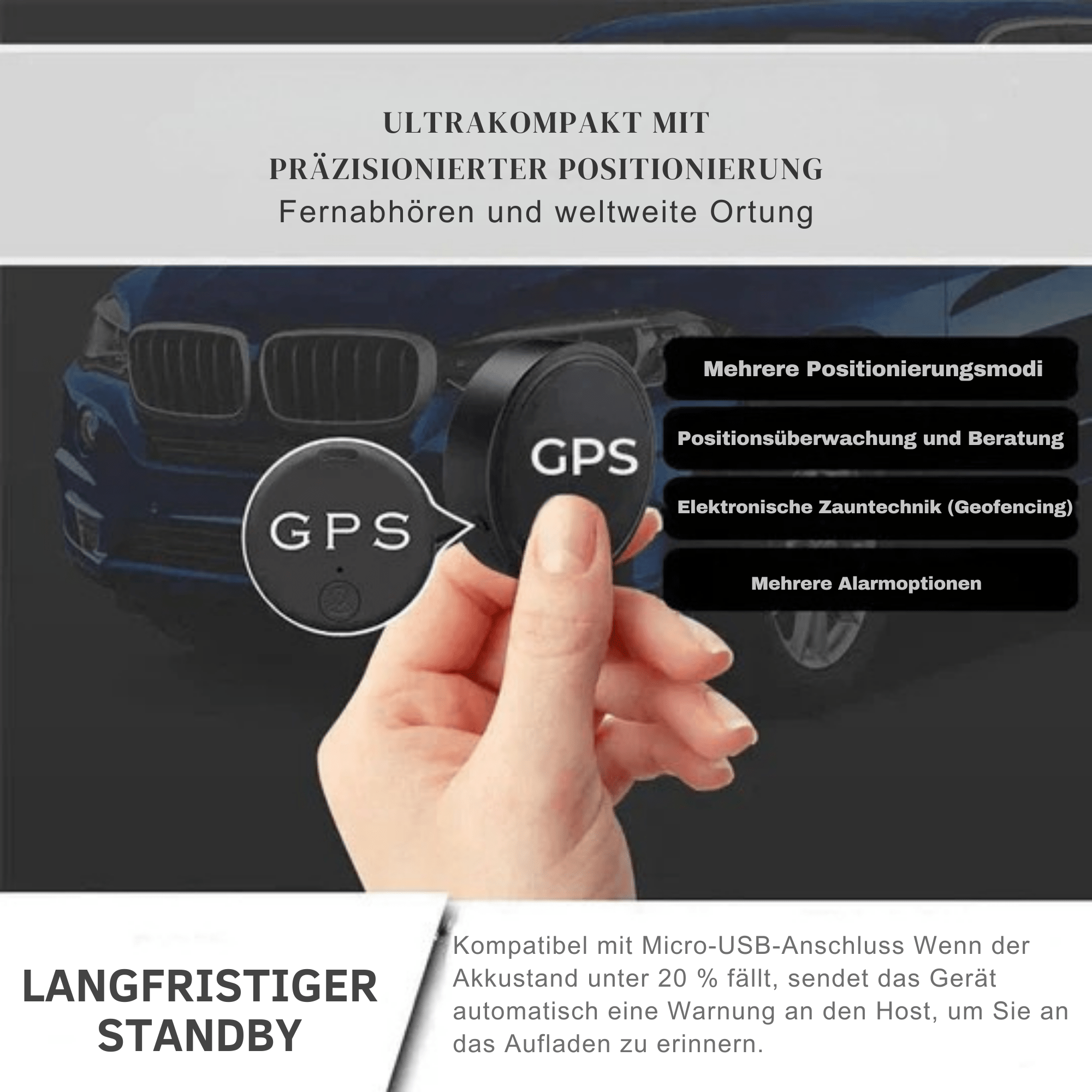 MagnoSpur™ / Mini-Magnet-GPS-Tracker (1+1 GRATIS) - Sopheria