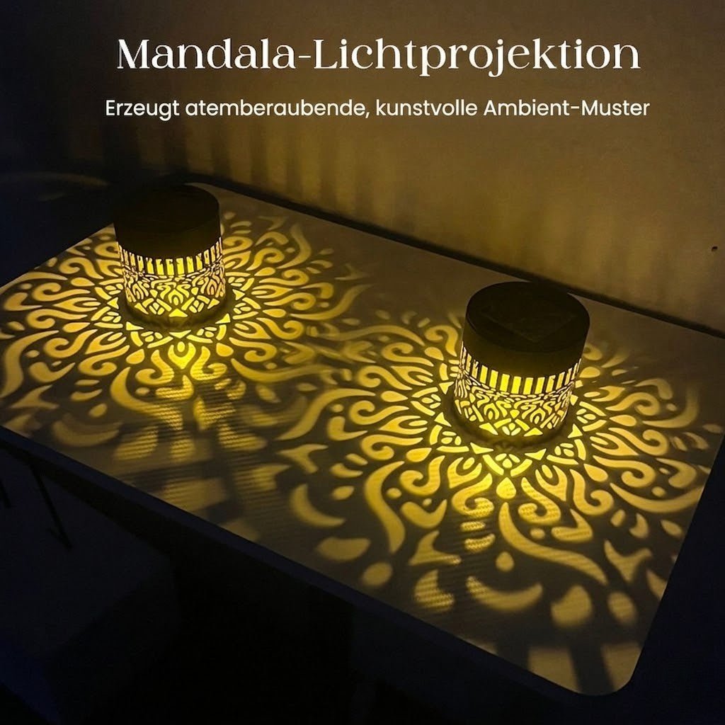 Mandalume - Solar Projektionslicht mit magischem Mandala Schattenspiel - Sopheria