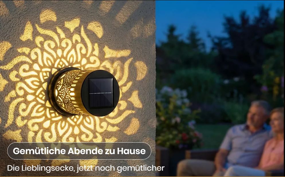 Mandalume - Solar Projektionslicht mit magischem Mandala Schattenspiel - Sopheria