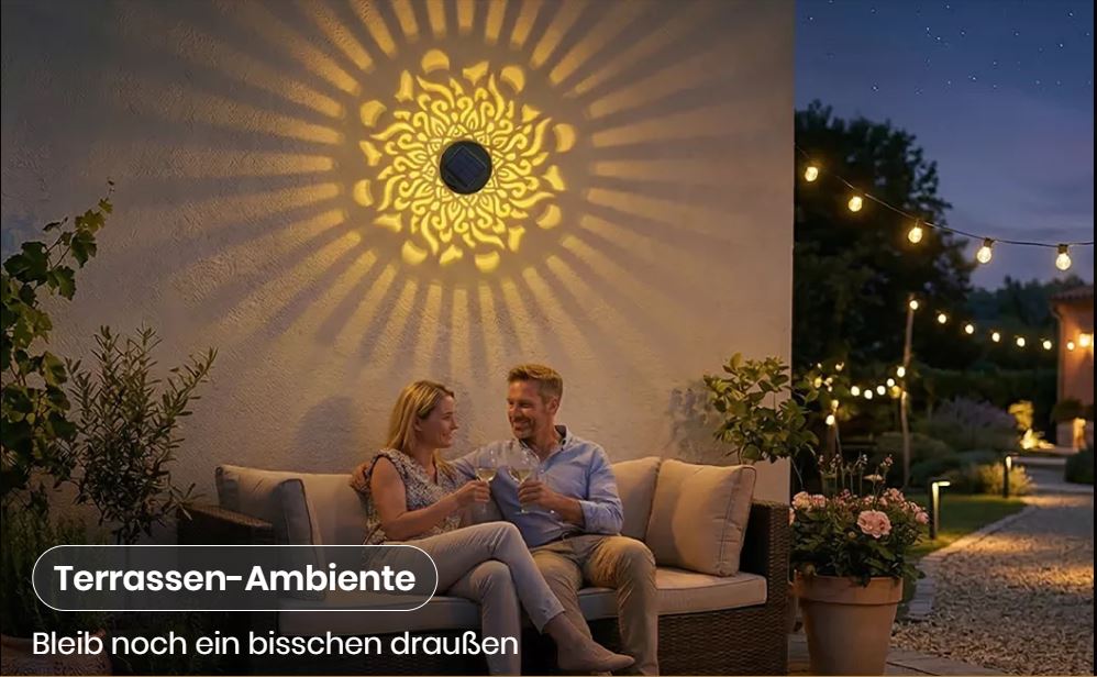 Mandalume - Solar Projektionslicht mit magischem Mandala Schattenspiel - Sopheria