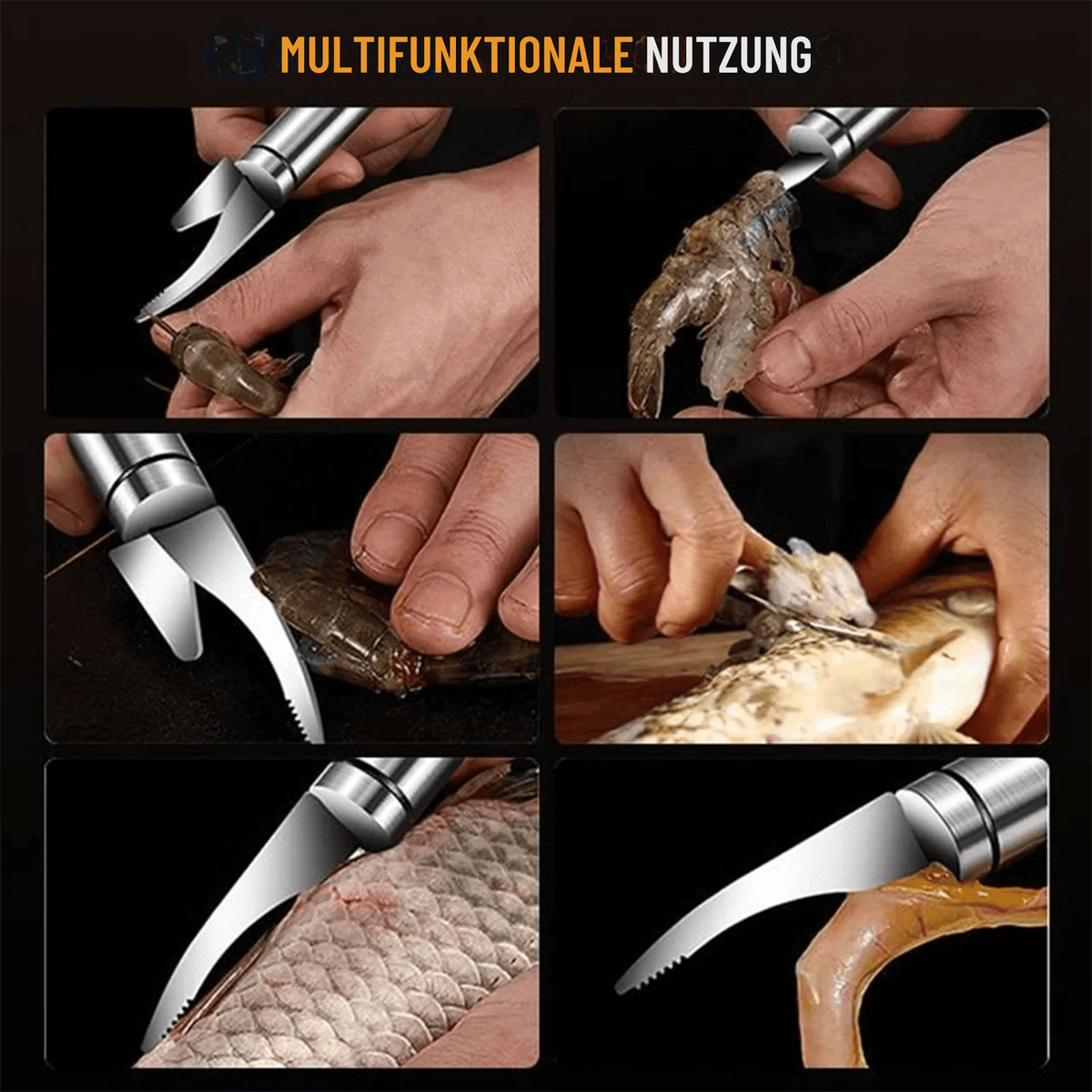 MarinEdge™ / Multifunktionales 5-in-1 Garnelen- & Fischmesser - Sopheria