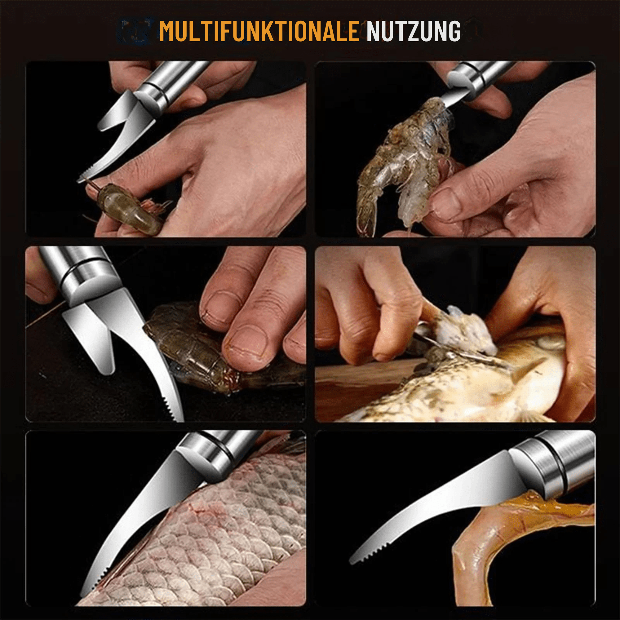 MarinEdge™ / Multifunktionales 5-in-1 Garnelen- & Fischmesser - Sopheria
