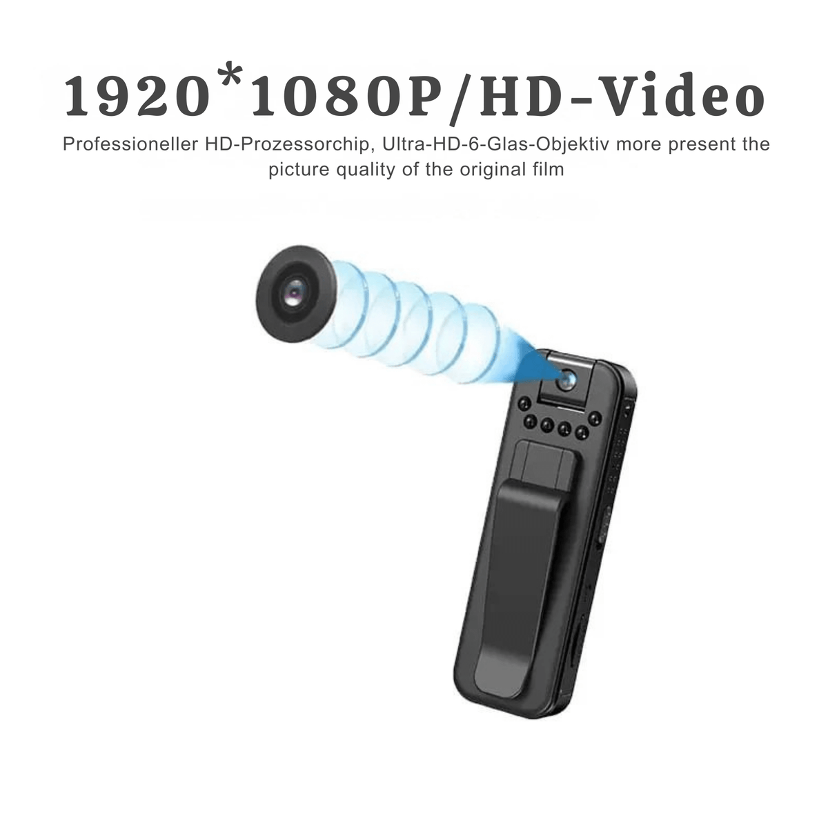 MiniMemo™ / 1080 Mini-Body-Cam – Tag- und Nachtaufnahmen leicht gemacht! - Sopheria