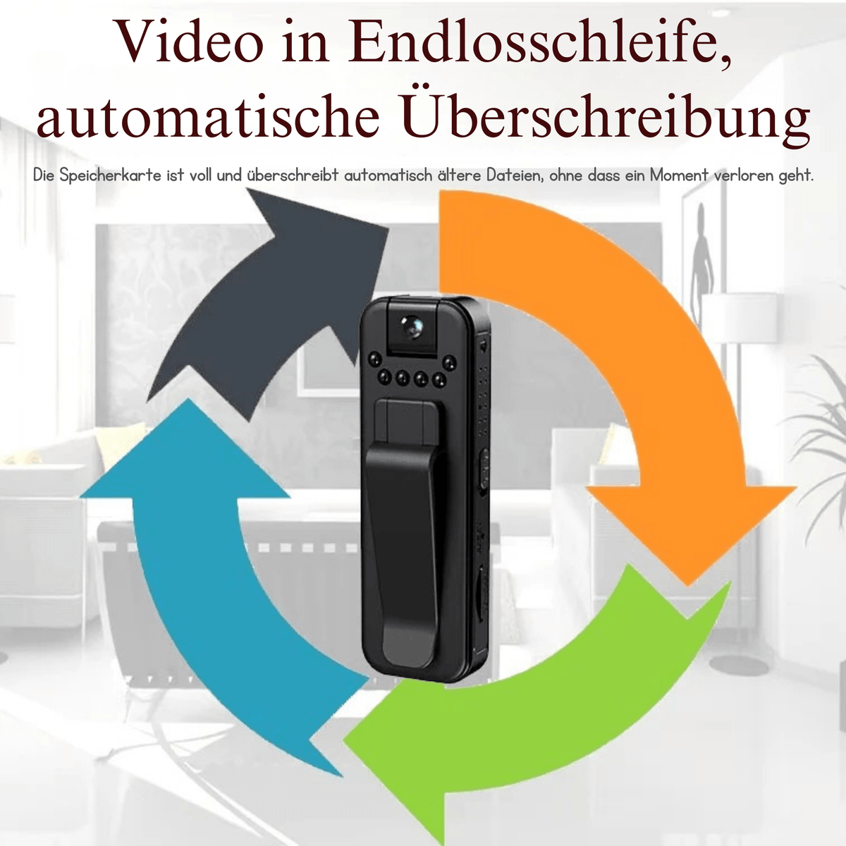 MiniMemo™ / 1080 Mini-Body-Cam – Tag- und Nachtaufnahmen leicht gemacht! - Sopheria