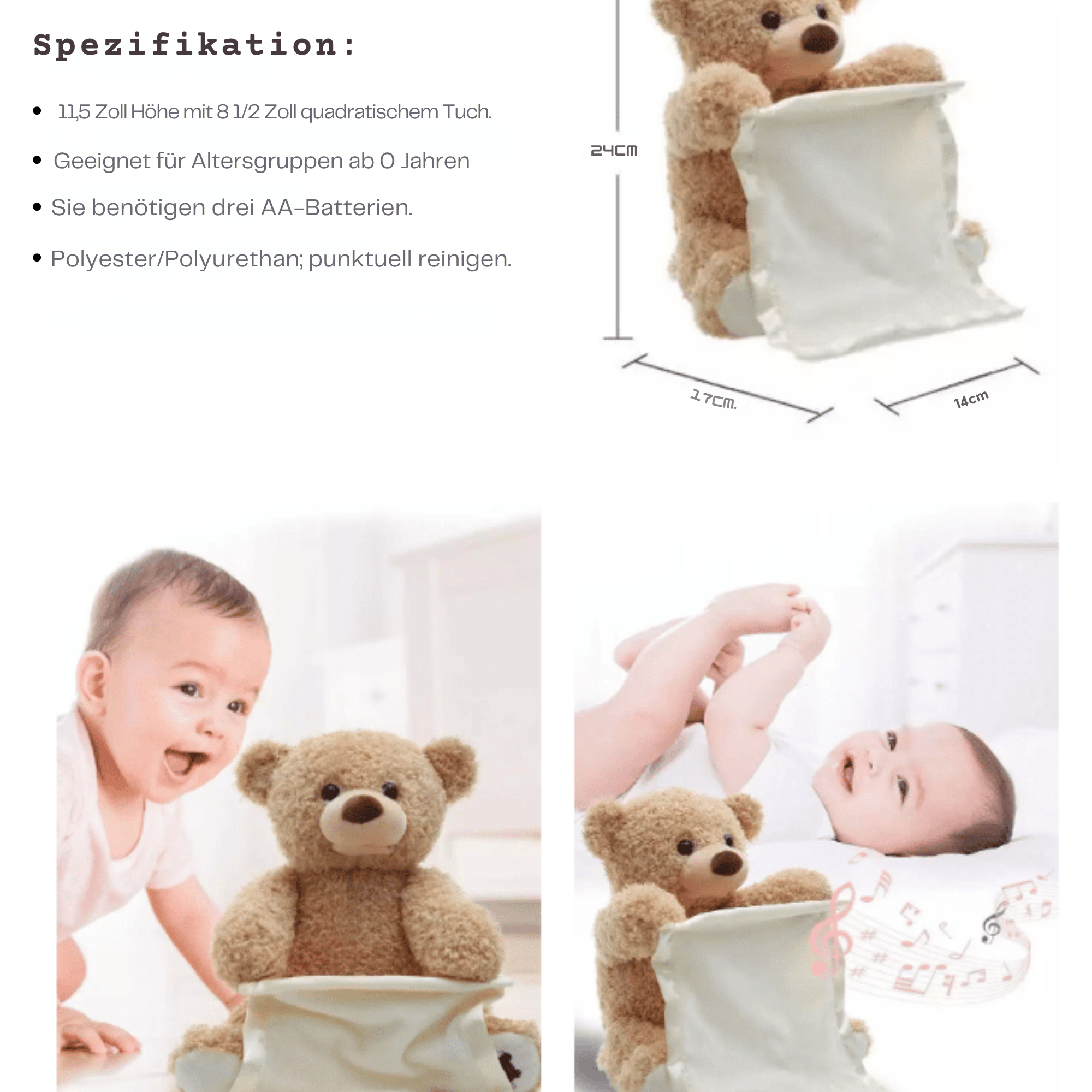 MümmelMiez™/ Stimmungsaufhellender Plüschbär - Sopheria