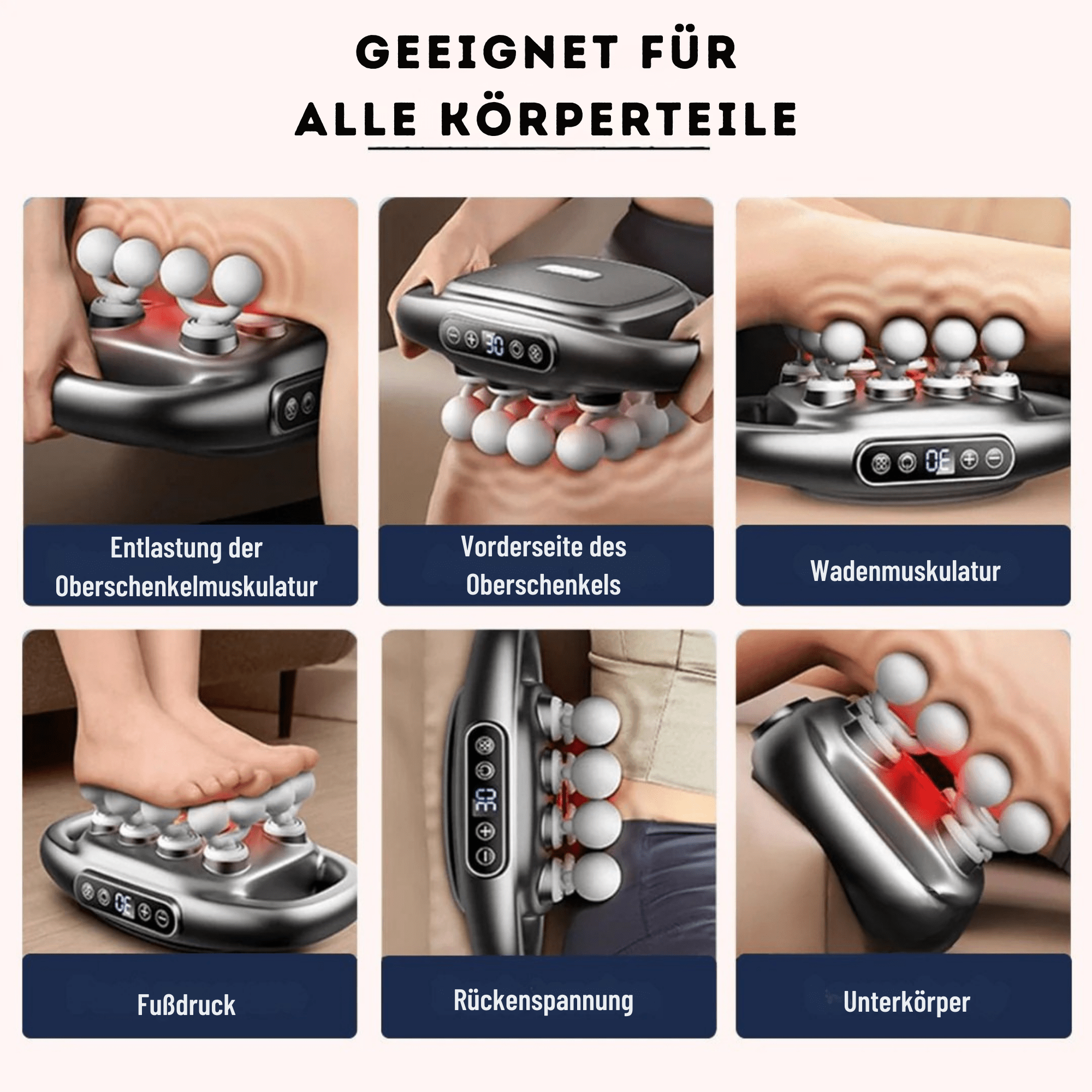 MuskelMeister™ / Tiefen-Massagegerät für Rücken- und Muskelentspannung - Sopheria
