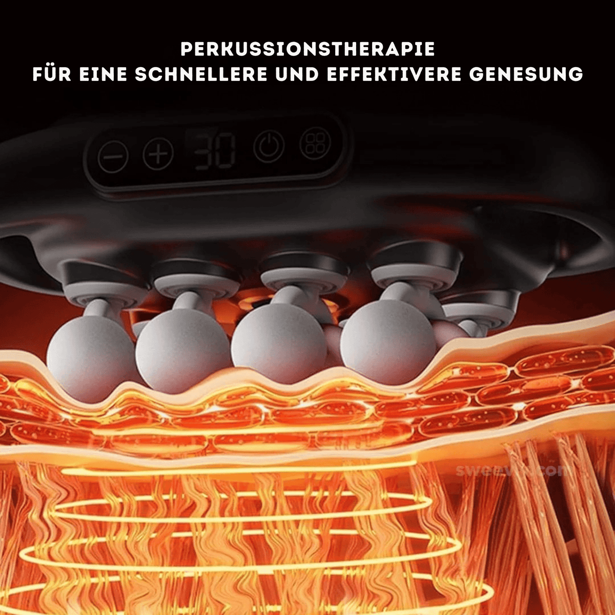 MuskelMeister™ / Tiefen-Massagegerät für Rücken- und Muskelentspannung - Sopheria