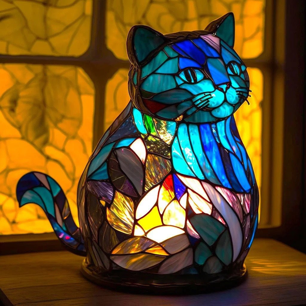 Nala | Magisk Buntglas-Katzenlampe - Sopheria