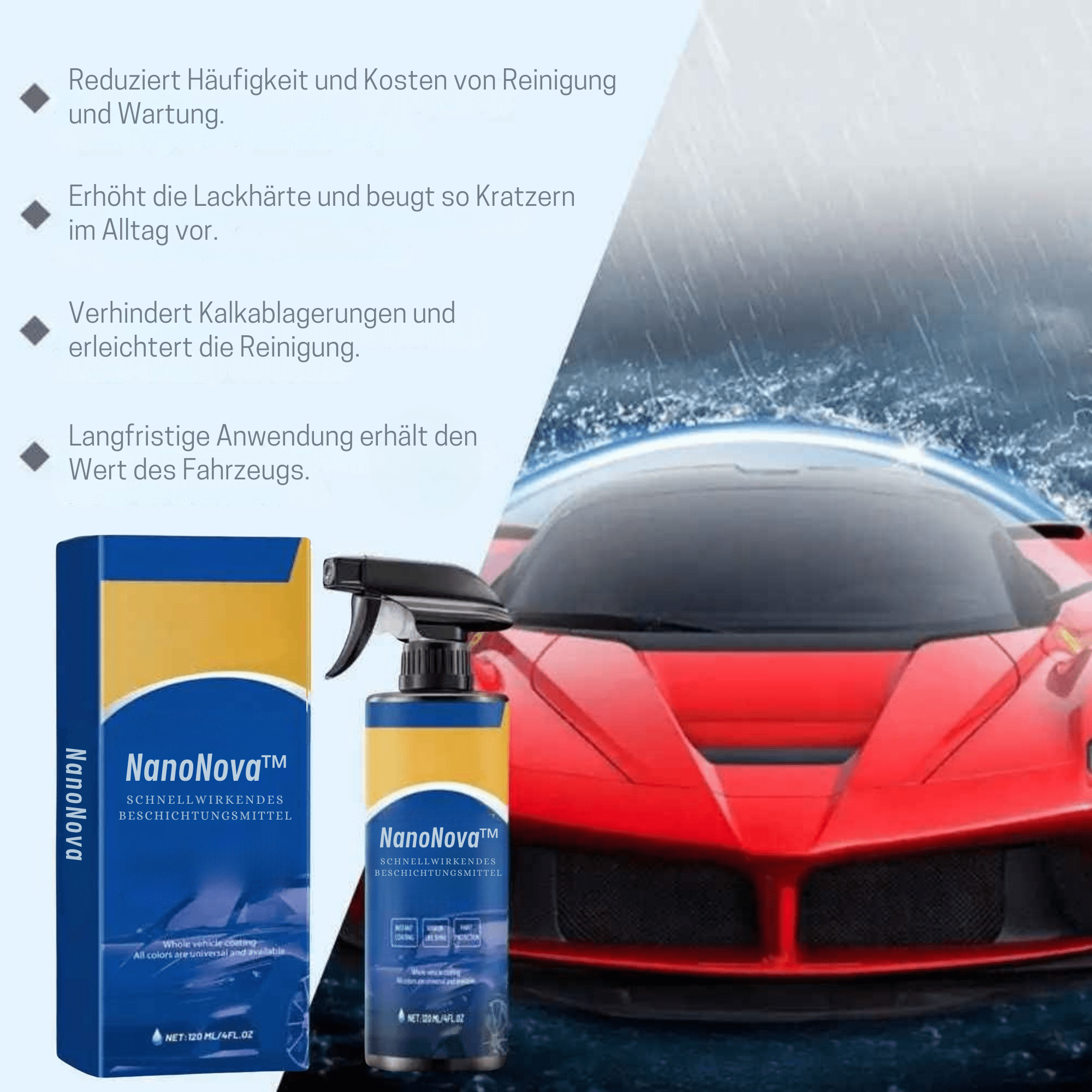 NanoNova™ / Wasserloser Auto Spray Mit Spiegelglanz - Sopheria