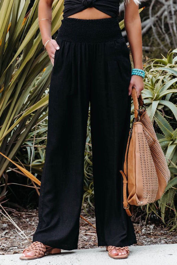 Nikoline Luftige Smocked-Hose mit Taschen - Sopheria