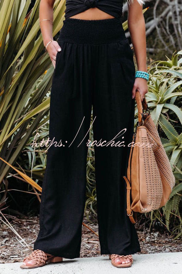 Nikoline Luftige Smocked-Hose mit Taschen - Sopheria