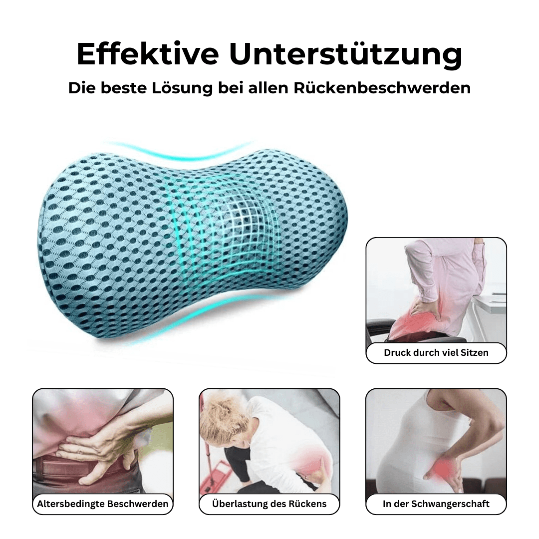 Orvello / Orthopädisches Lendenwirbelkissen aus Premium Memory-Schaum - Sopheria