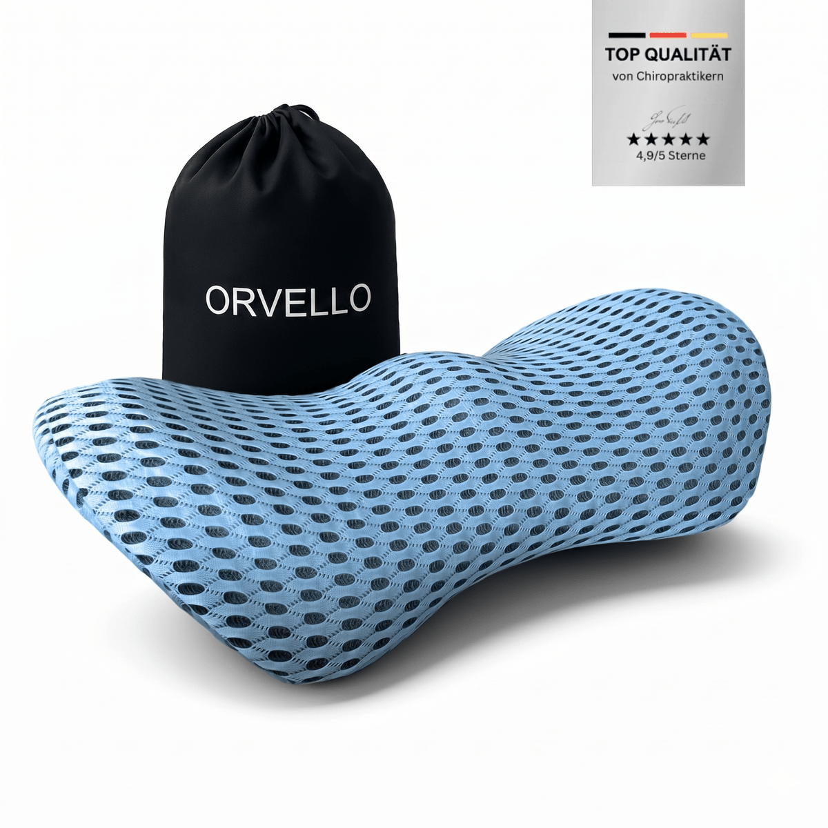 Orvello / Orthopädisches Lendenwirbelkissen aus Premium Memory-Schaum - Sopheria