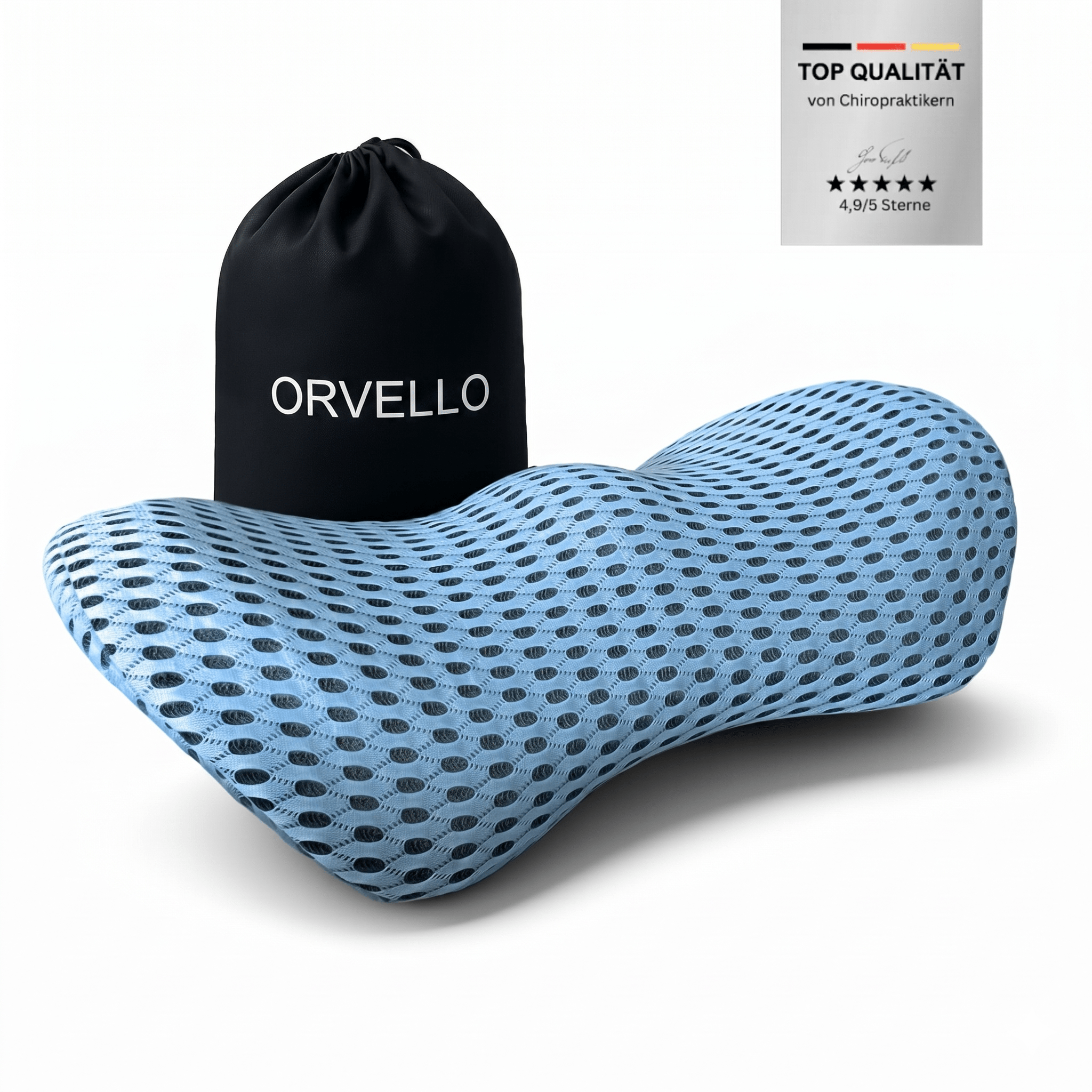 Orvello / Orthopädisches Lendenwirbelkissen aus Premium Memory-Schaum - Sopheria