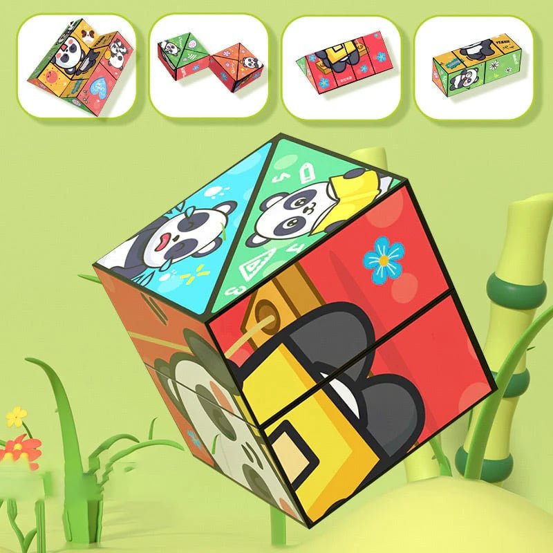 PandaPuzzle™ / Kreativer, faltbarer Panda-Zauberwürfel für Kinder - Sopheria