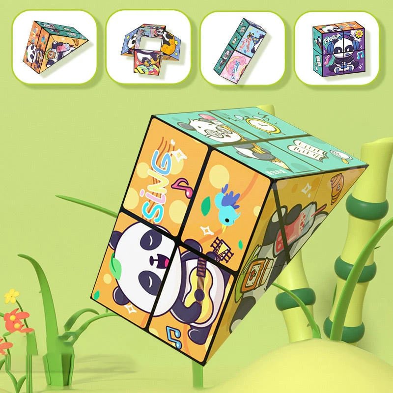 PandaPuzzle™ / Kreativer, faltbarer Panda-Zauberwürfel für Kinder - Sopheria