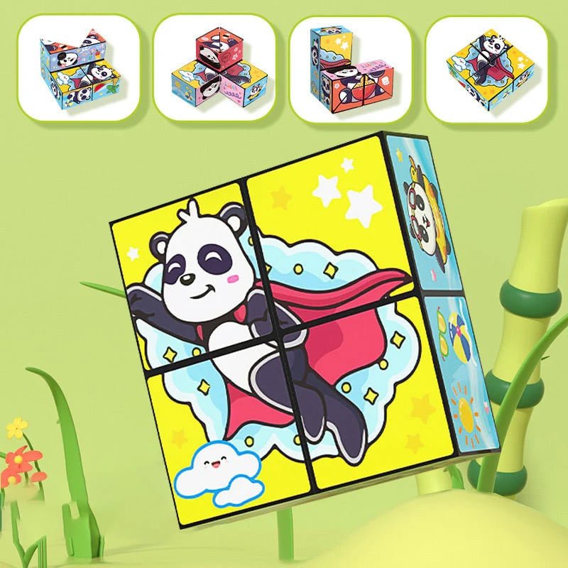 PandaPuzzle™ / Kreativer, faltbarer Panda-Zauberwürfel für Kinder - Sopheria