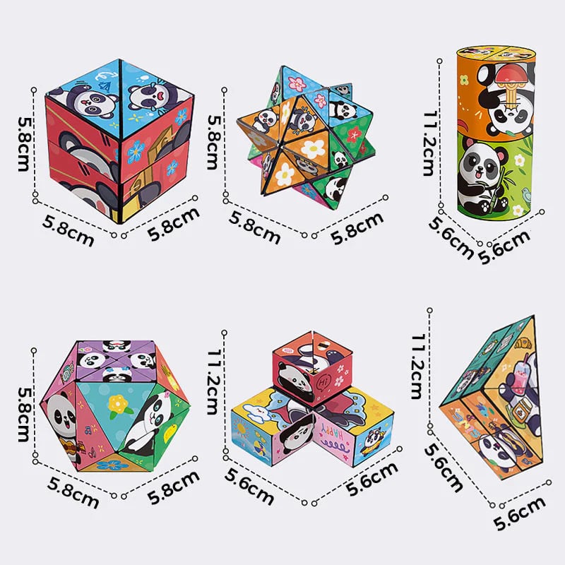 PandaPuzzle™ / Kreativer, faltbarer Panda-Zauberwürfel für Kinder - Sopheria