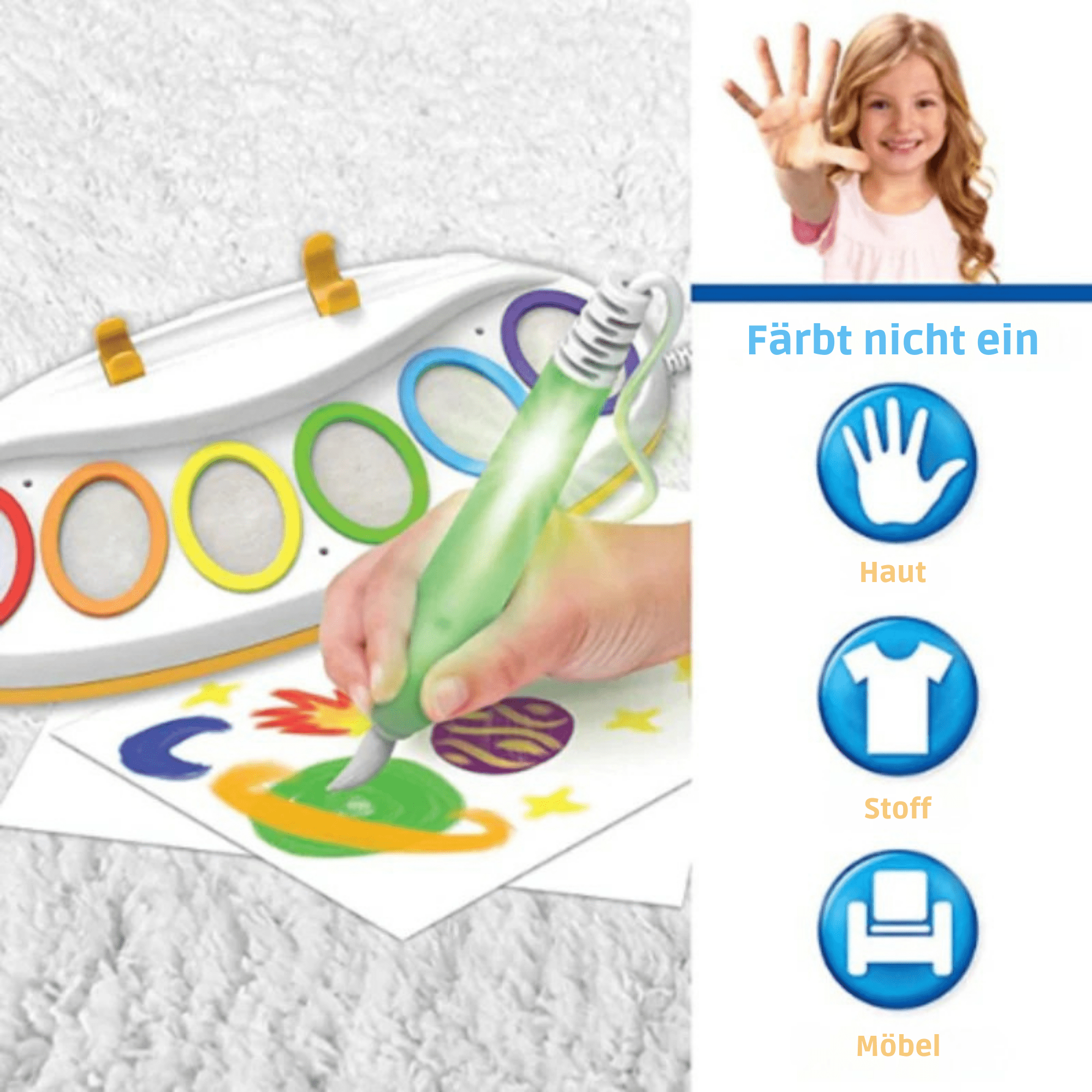 PapierPinsel™ / Zauberfarbe ohne Kleckern – Kreativität garantiert - Sopheria