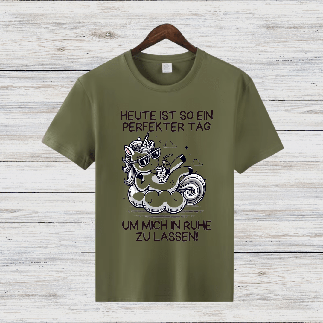 Perfekter Tag Einhorn | Lustiges Statement Shirt | Humorvolles Design | Bequemes Baumwollshirt für Damen - Sopheria