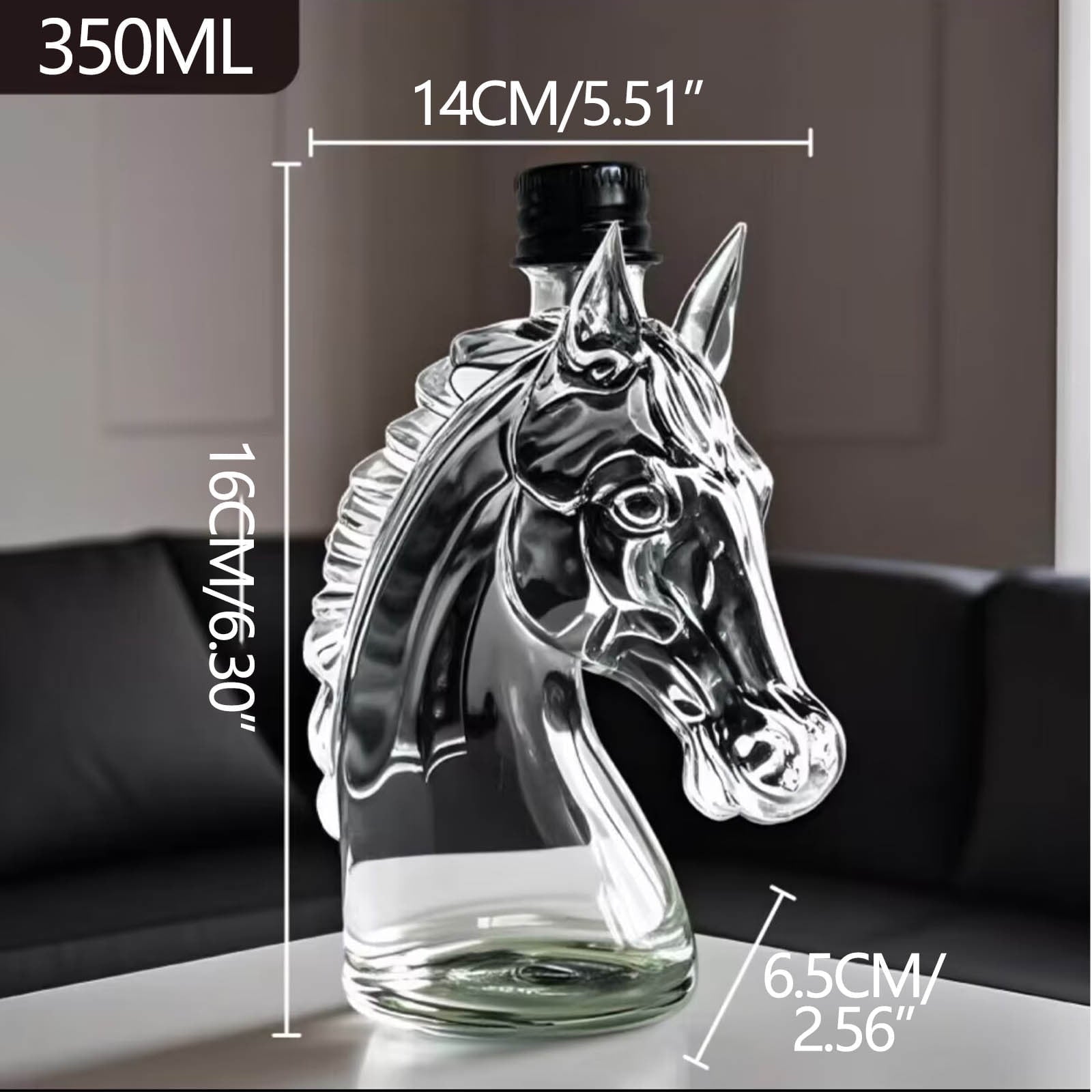 PferdePracht™ / Pferdekopf-Förmige Whiskeyflasche - Sopheria