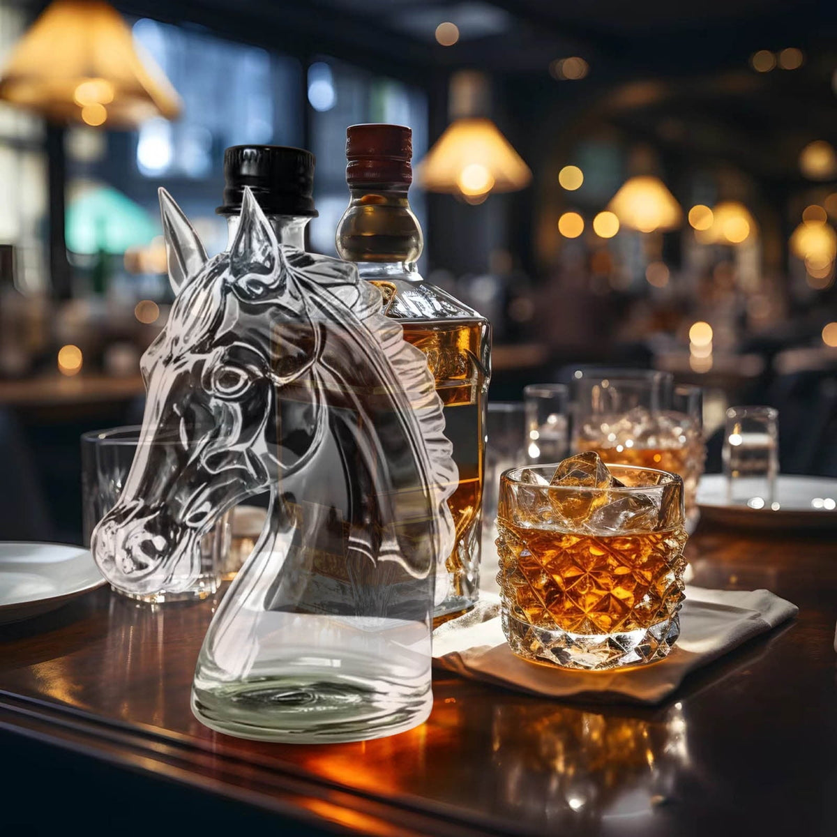 PferdePracht™ / Pferdekopf-Förmige Whiskeyflasche - Sopheria