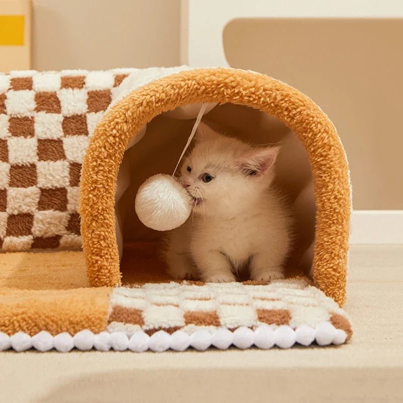 PfotenNest – 2-in-1 Tunnelbett für Hunde & Katzen - Sopheria
