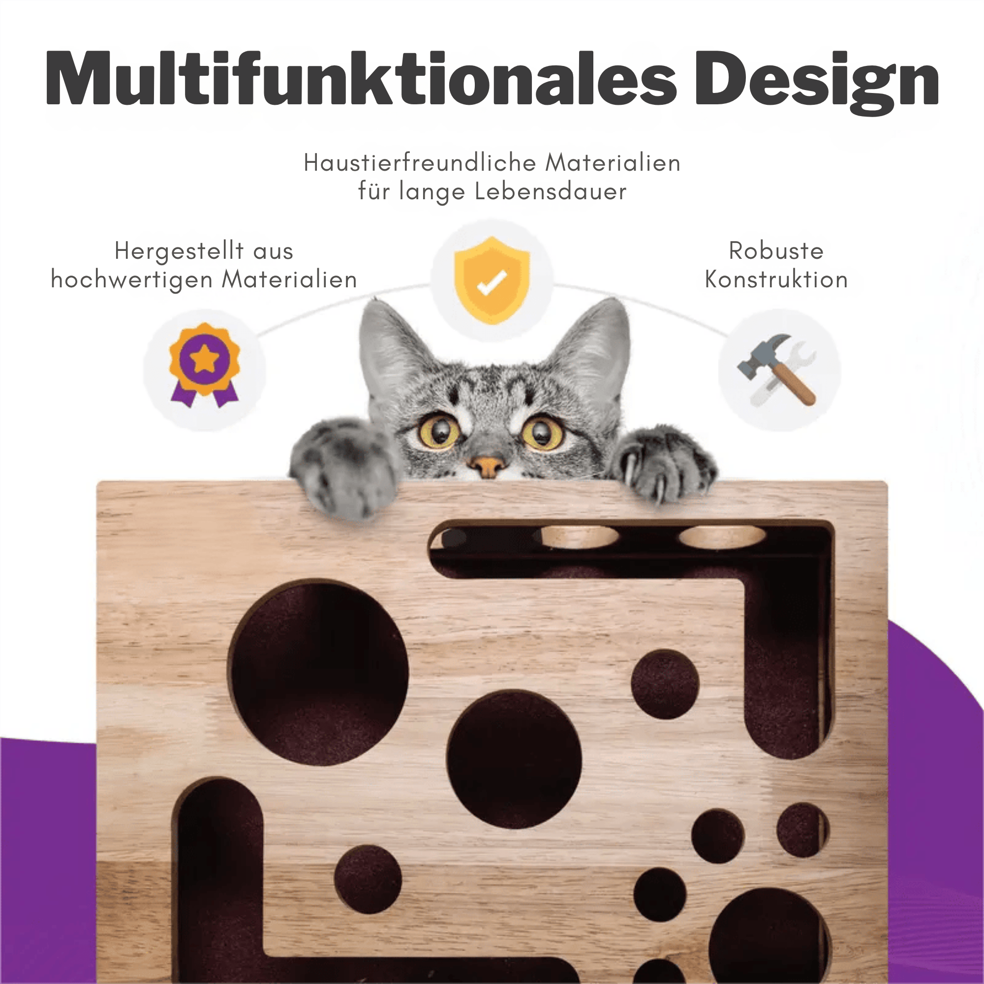 PfotenPuzzle – Kratz & Spielbox für Katzen - Sopheria