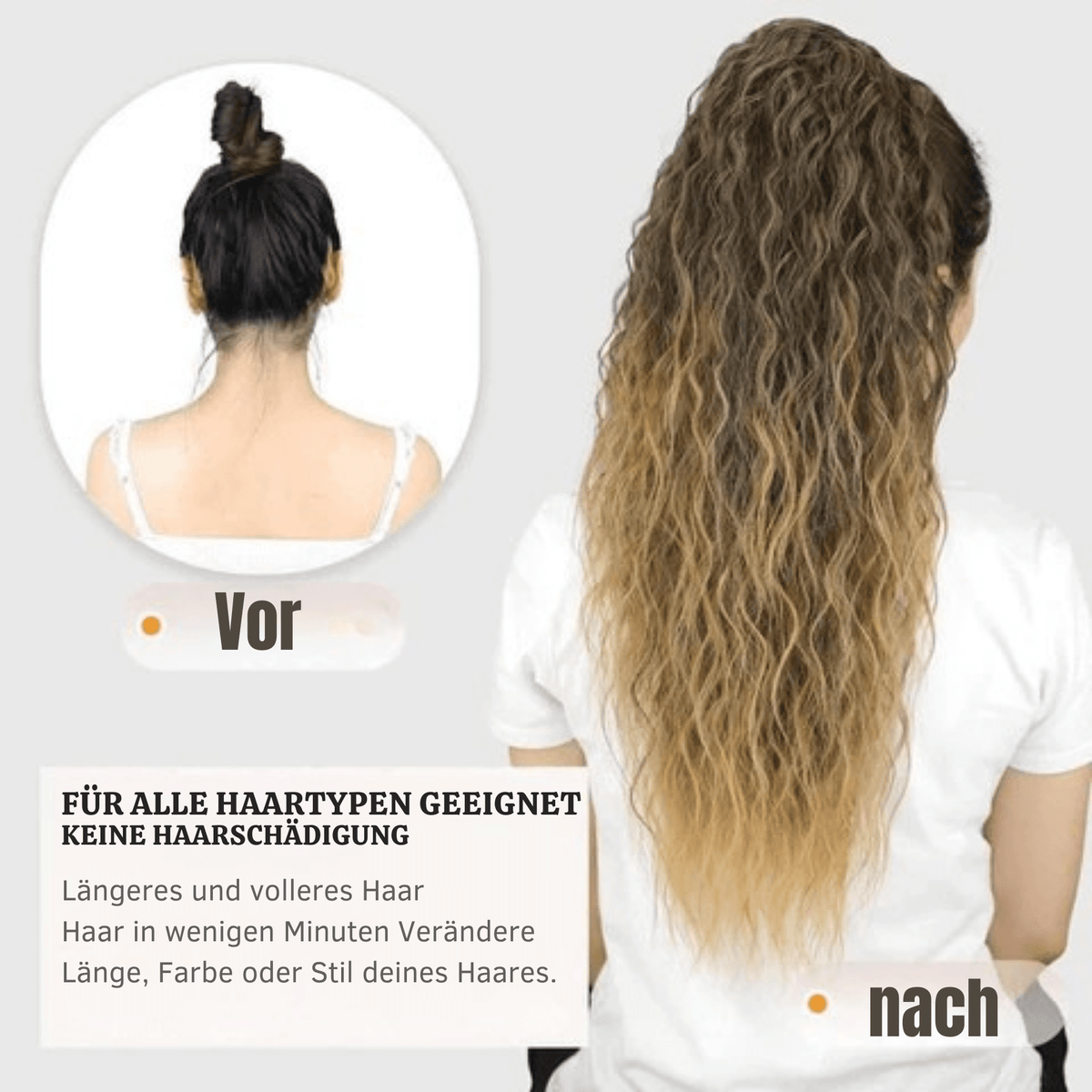 PonyPracht™ / Natürliche Haarverlängerung für Pferdeschwanz - Sopheria
