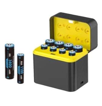 PowerPaket™ / SuperCharger Wiederaufladbare AA/AAA Lithium-Batterien mit Ladegerät - Sopheria