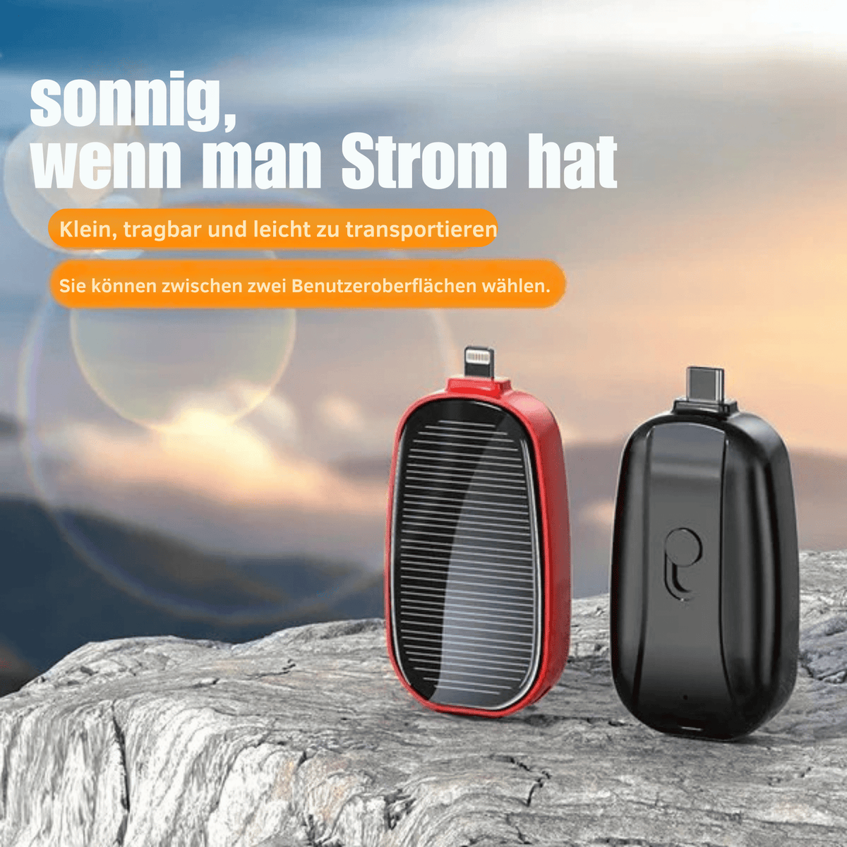 PowerPunkt™ / Mini-Notfall-Solarstrombank - Sopheria