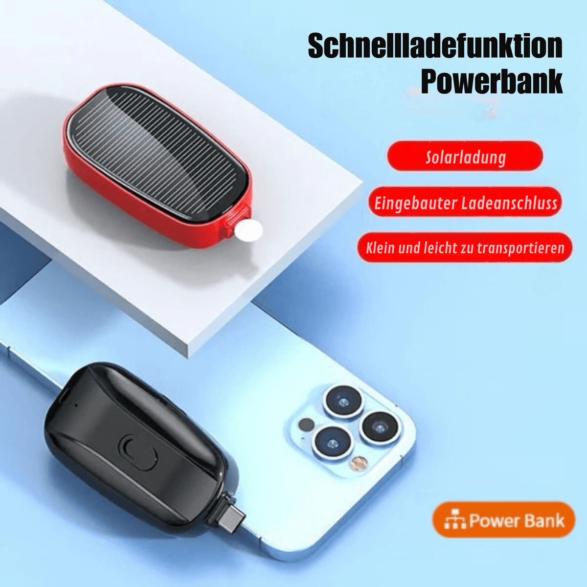 PowerPunkt™ / Mini-Notfall-Solarstrombank - Sopheria