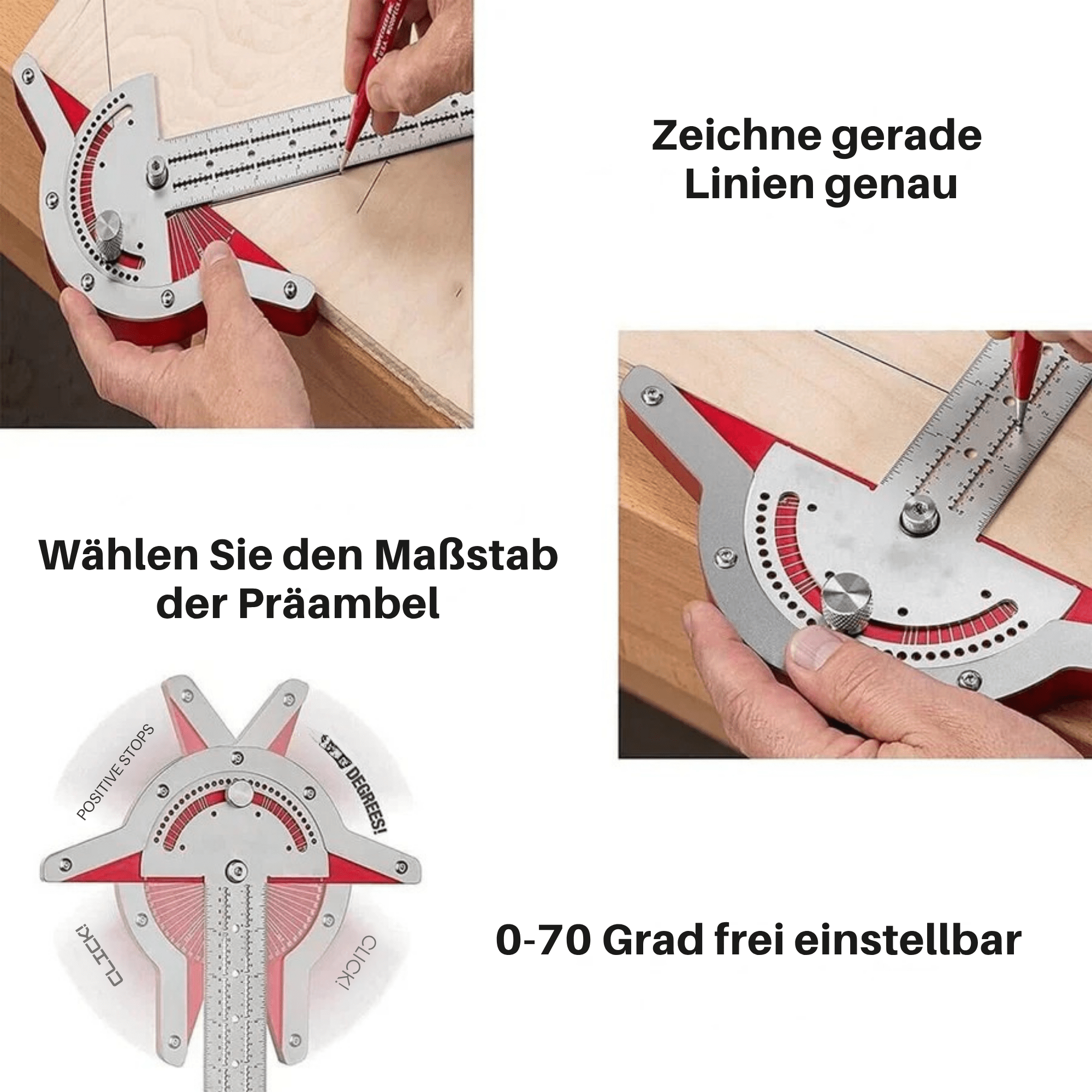 PräziPro™ / Präzisionsregel: für perfekte Winkelmessungen - Sopheria