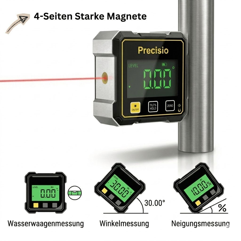 Precisio - 5-in-1 Laser Präzisionsmessgerät für exakte Ausrichtung - Sopheria