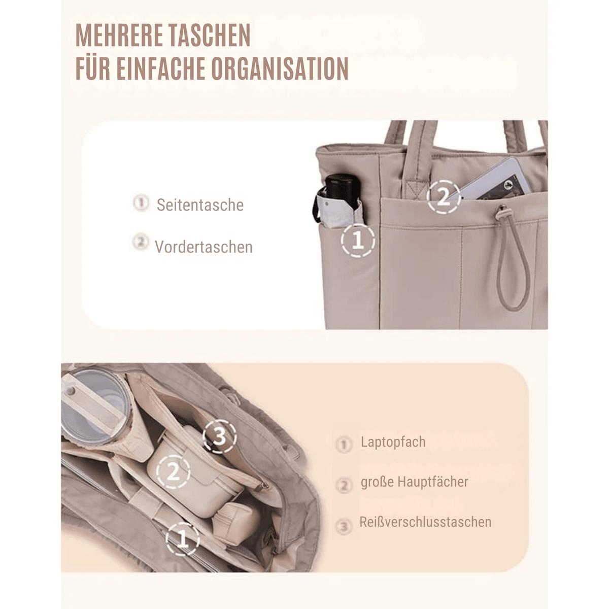 PufferPraktisch™ / Die ultimative Stepptasche - Sopheria