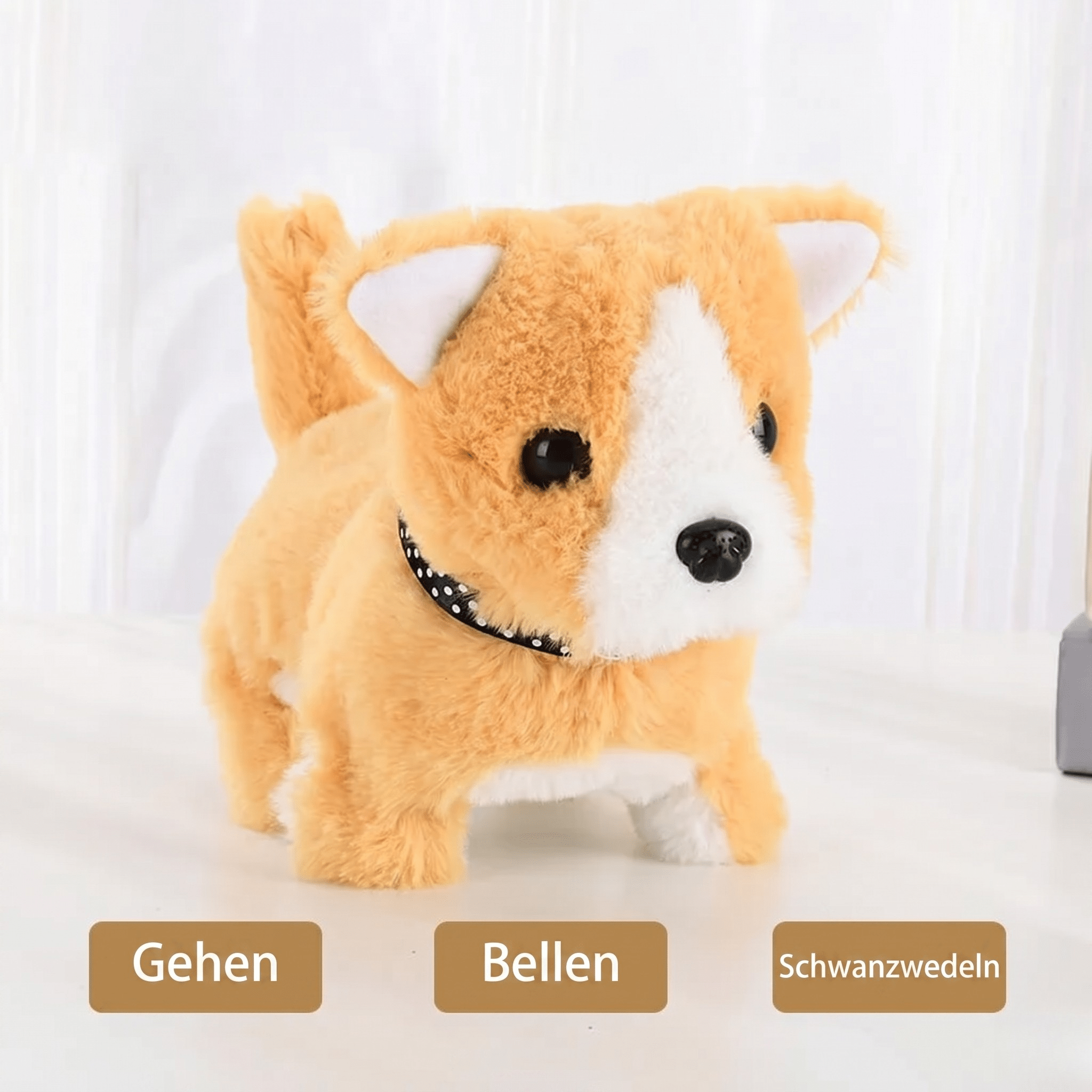 Puppino - Interaktiver Plüsch Hund mit lebensechten Bewegungen - Sopheria