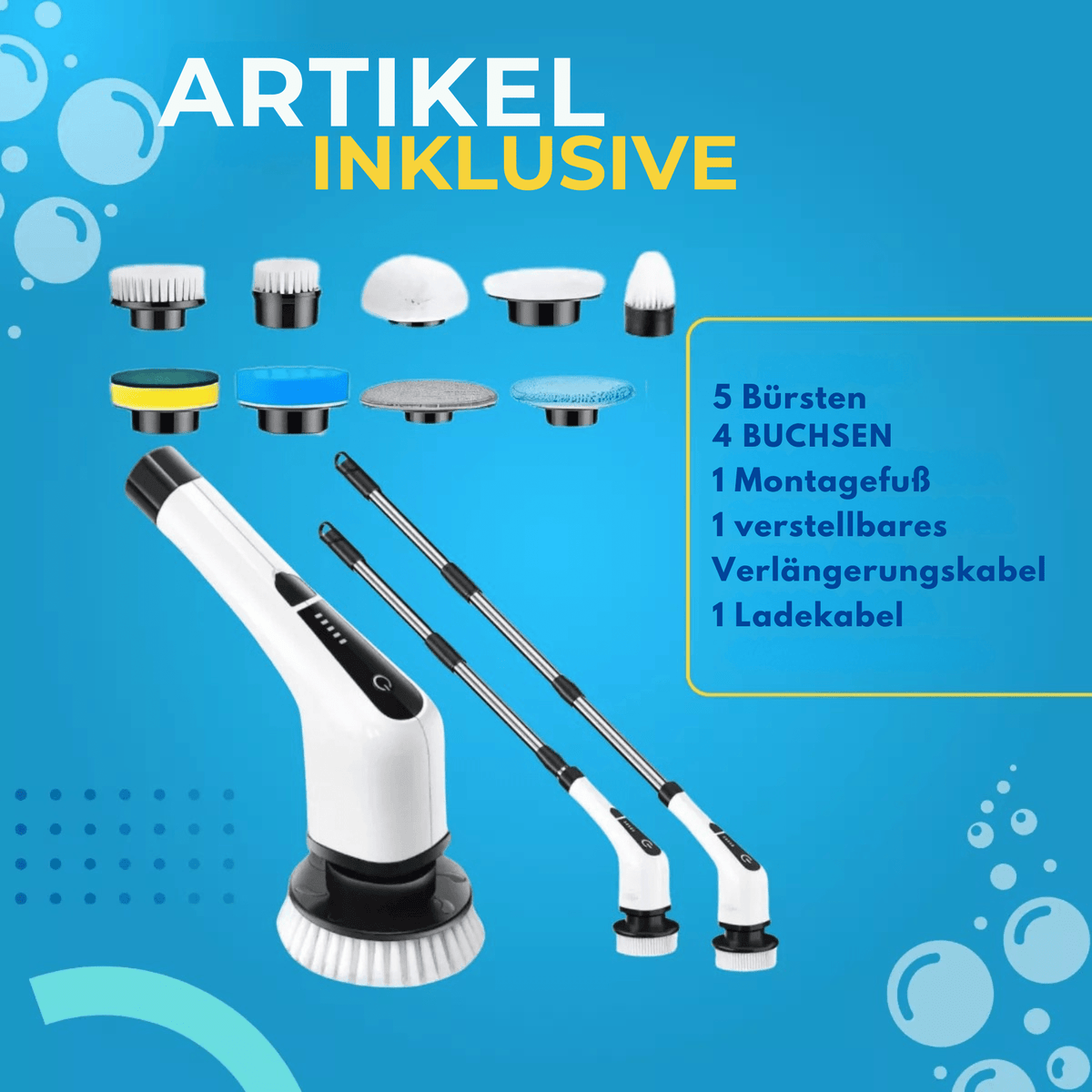 PutzProfi™ / Elektrische 7-in-1-Bürste Zur Tiefenreinigung - Sopheria