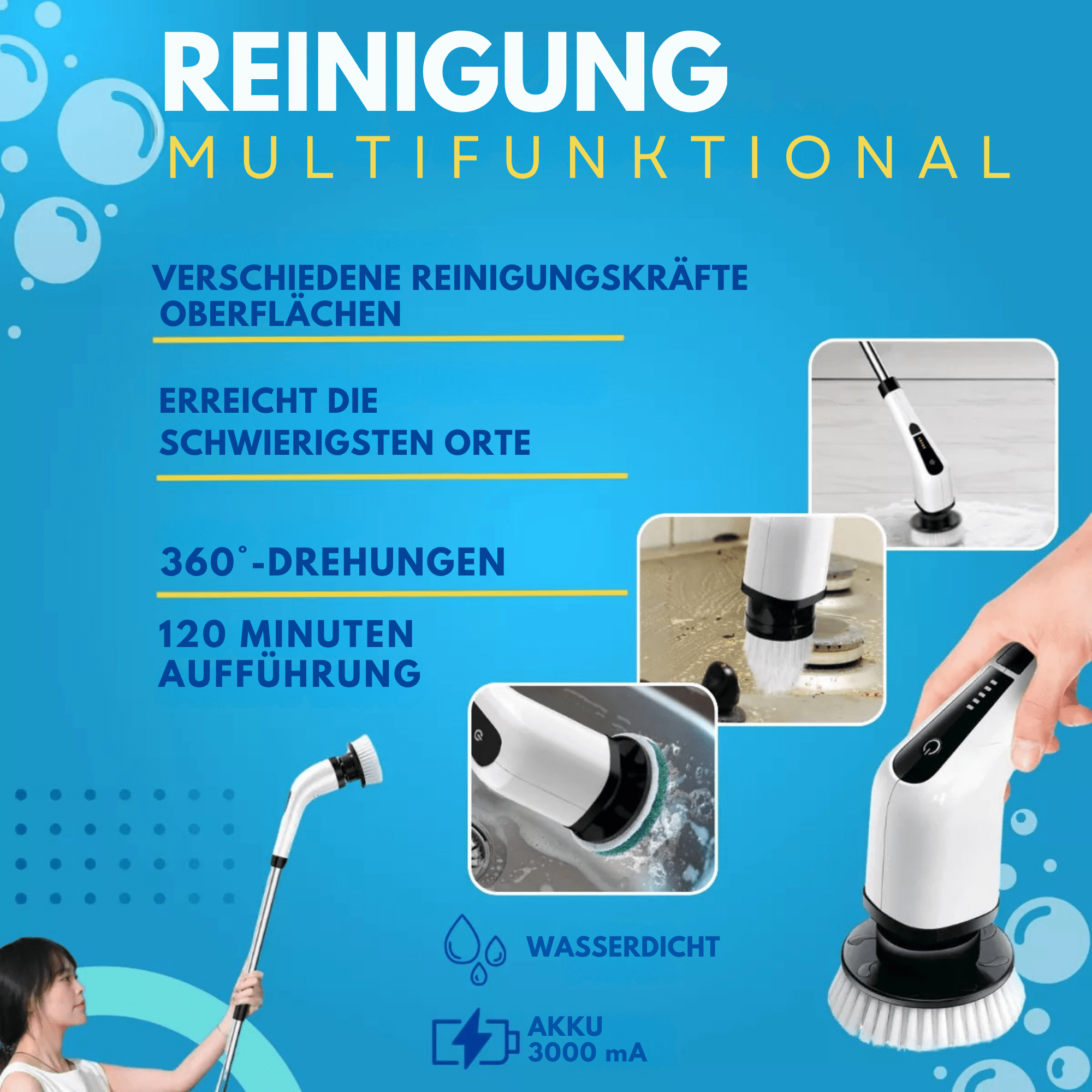 PutzProfi™ / Elektrische 7-in-1-Bürste Zur Tiefenreinigung - Sopheria