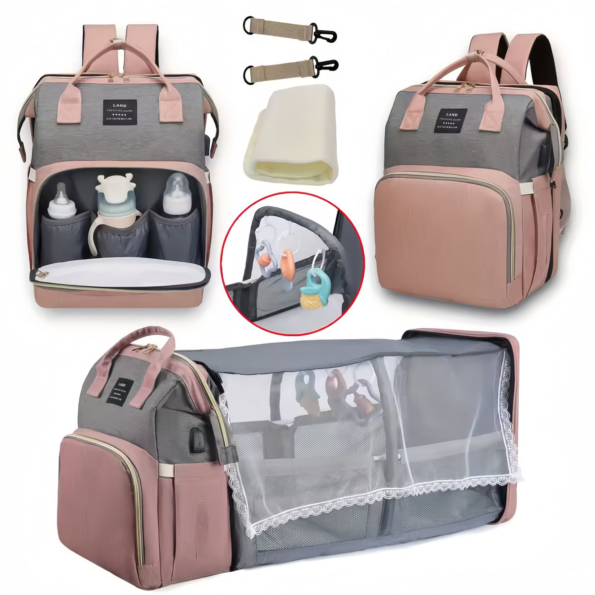 ReiseRuh™ / Die All-in-One-Wickeltasche und das tragbare Babybett - Sopheria