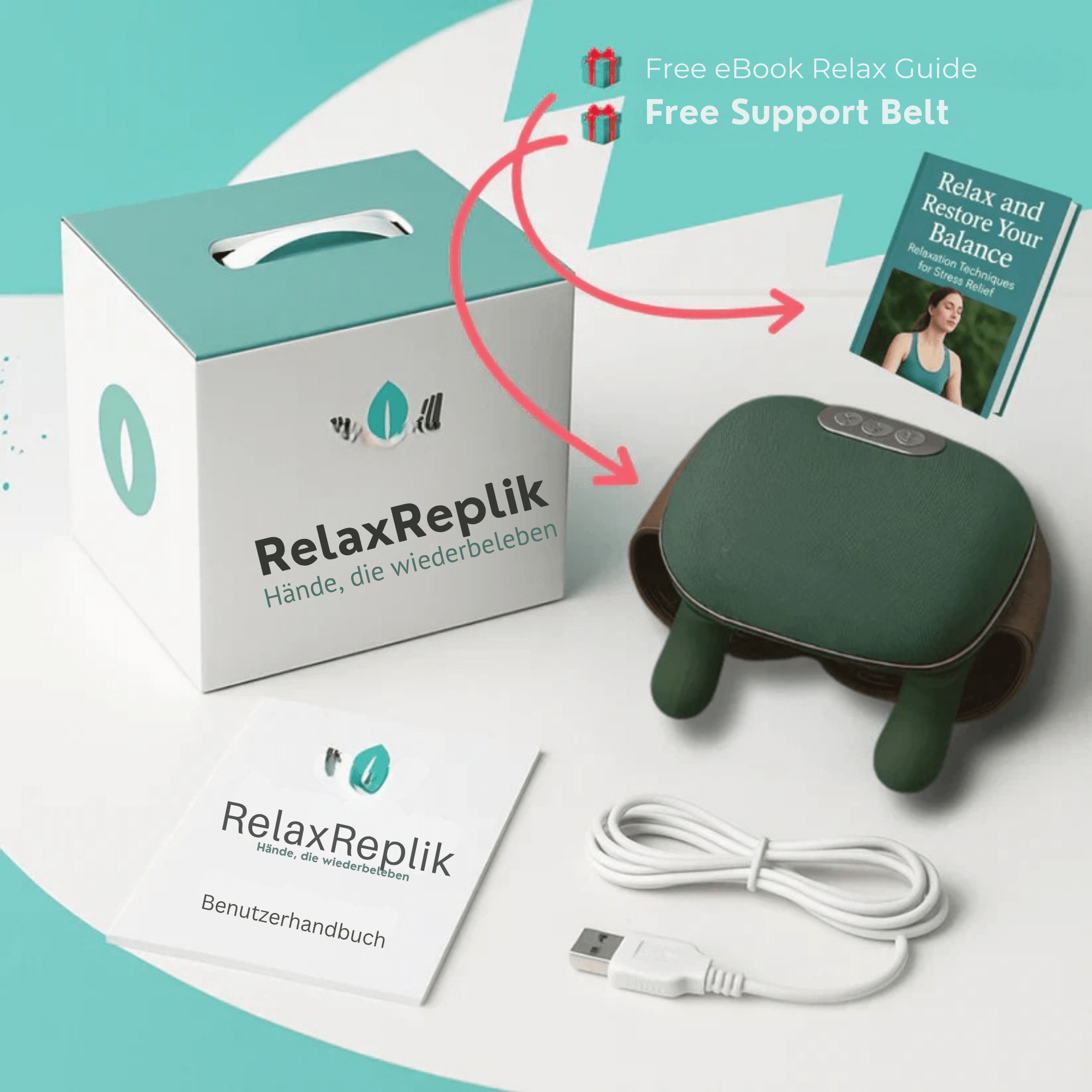 RelaxReplik™ / Real Hands Nacken- und Schultermassagegerät - Sopheria